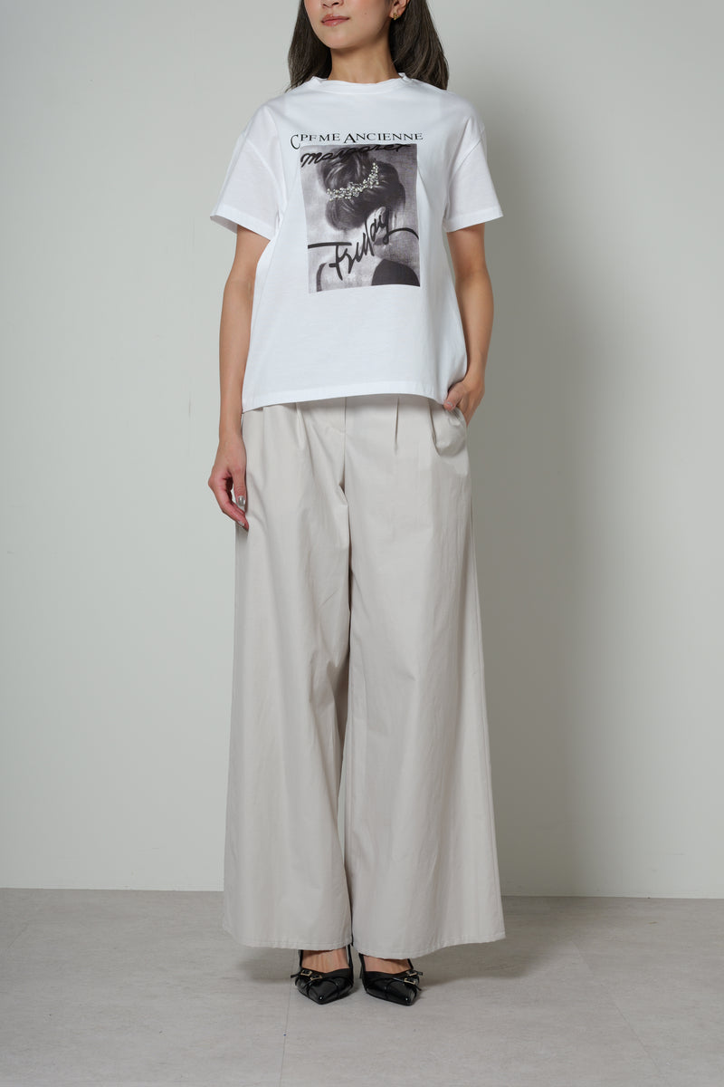 ★★★タグ付新品★クラスカ★HÅU★ドット★パンツ★ホワイト★★★ 25SS商品-25124014】ドライコットンナイロンワイドパンツ – DUAL