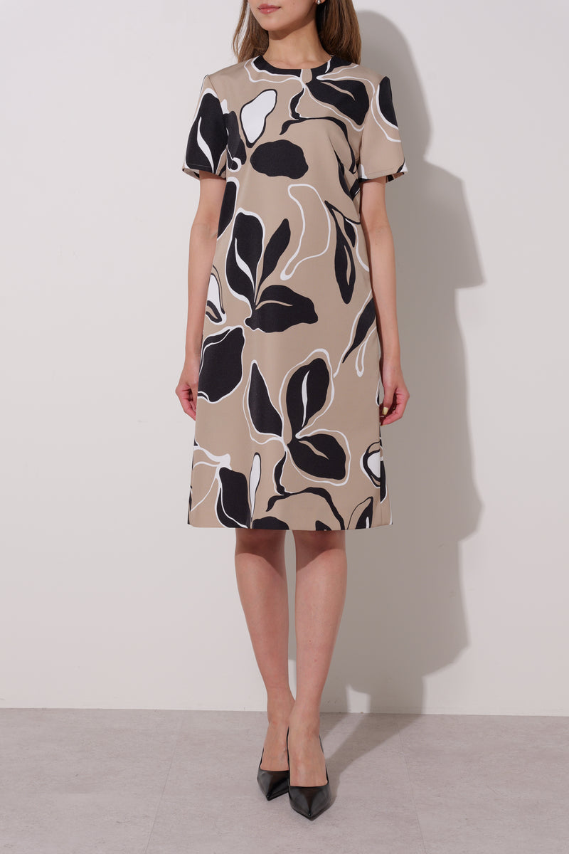 25AW商品-25146000】フラワープリントコンパクトドレス – DUAL VIEW