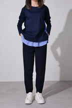 【24AW商品-24848001】レイヤードライクカットソー