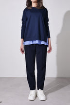 【24AW商品-24848001】レイヤードライクカットソー