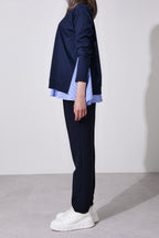 【24AW商品-24848001】レイヤードライクカットソー