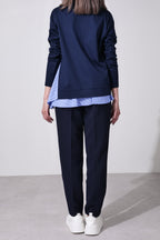 【24AW商品-24848001】レイヤードライクカットソー