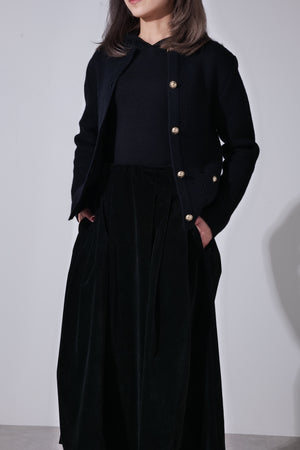 【24AW商品-24348018】ラーベン編みクルーカーディガン
