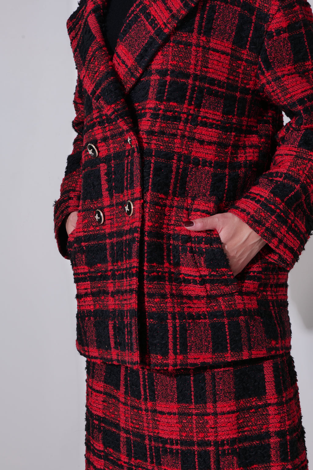 【24AW商品-24141000】マリアツイードPコート