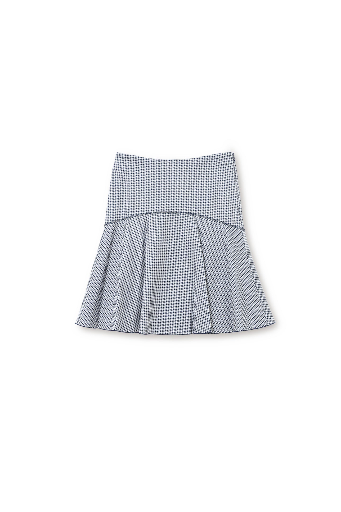 【18118025】千鳥格子柄ジャージーマーメイドスカート