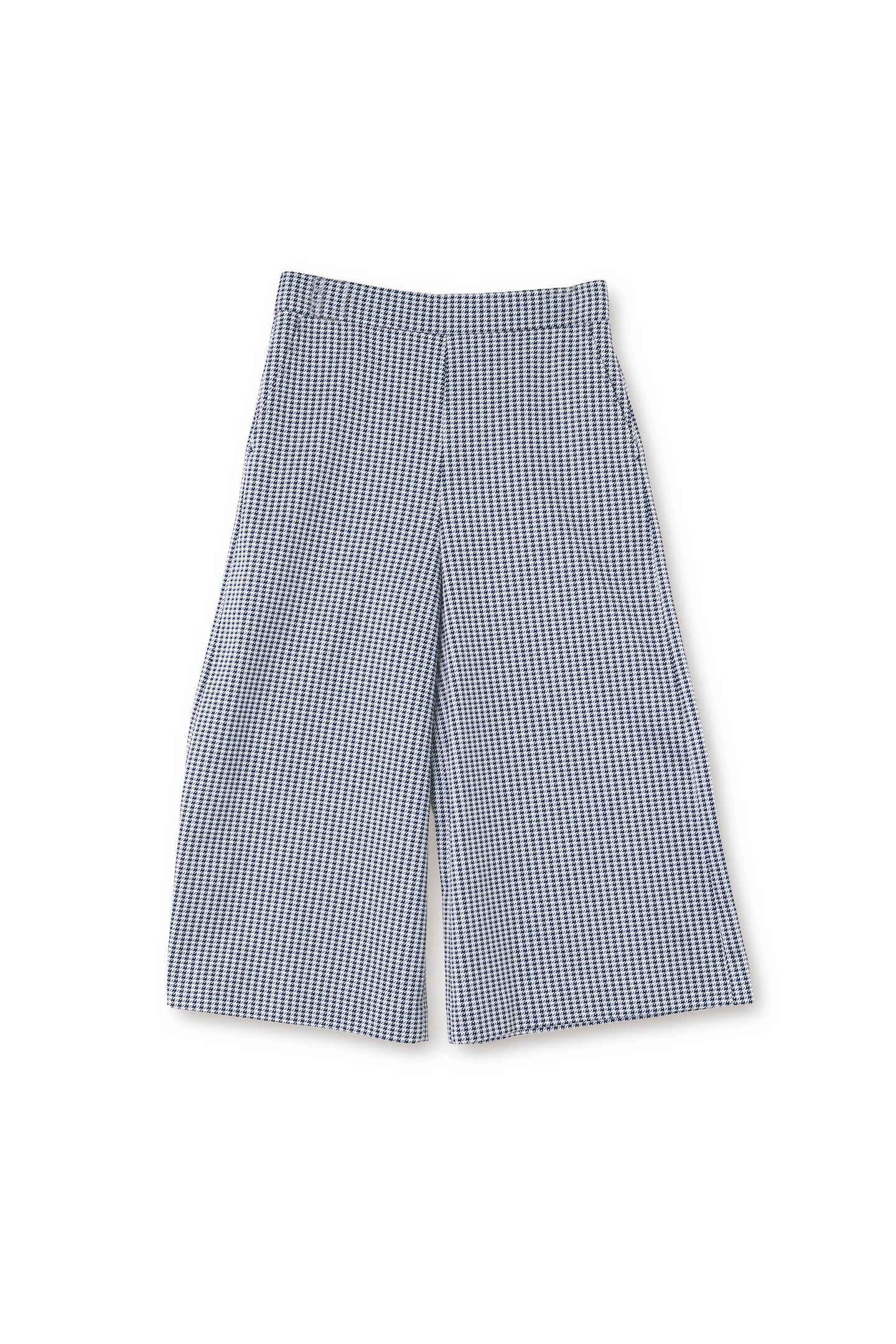 【18118026】千鳥格子柄ジャージーガウチョパンツ