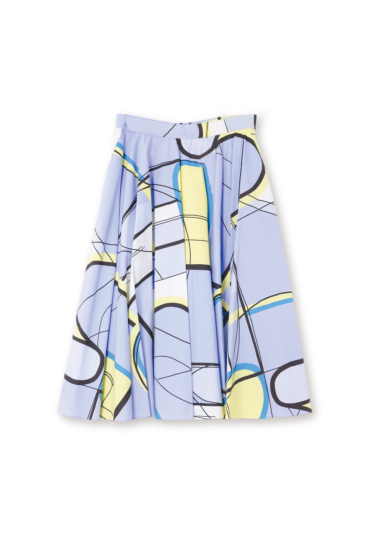 【18122046】コットンストレッチプリントスカート