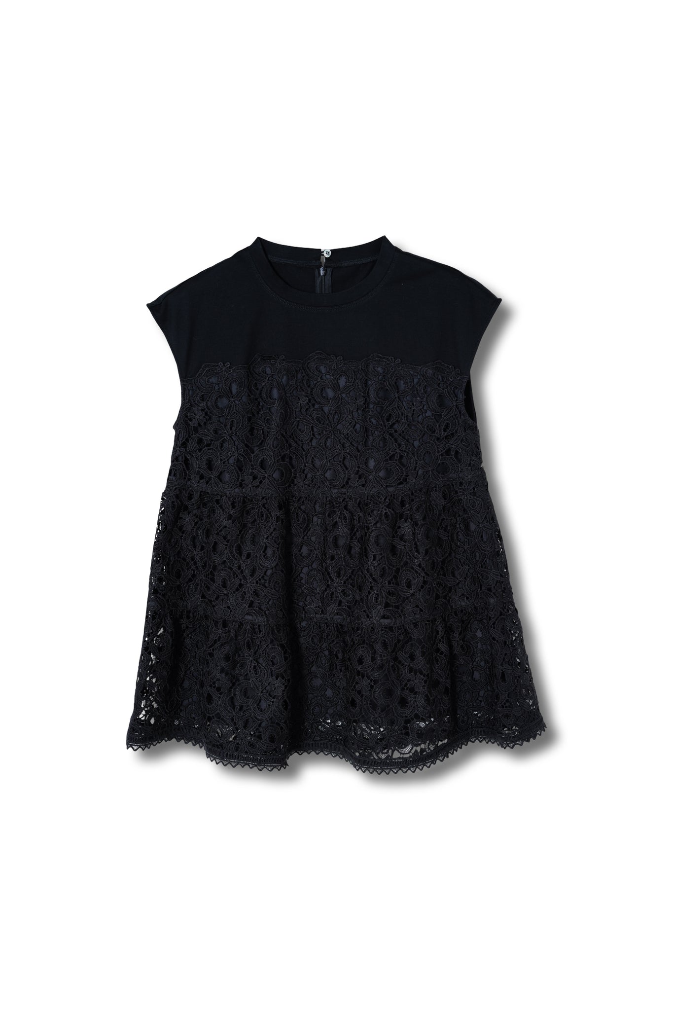 【25SS商品-25828016】レースカットソーコンビネーショントップス