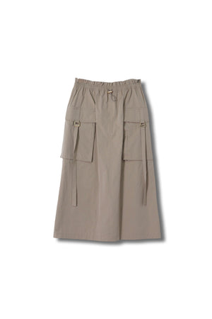 【25AW予約商品-25142005】綿ポリエステルカーゴスカート