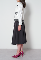 【25AW商品-25358078】フラワーインターシャベスト