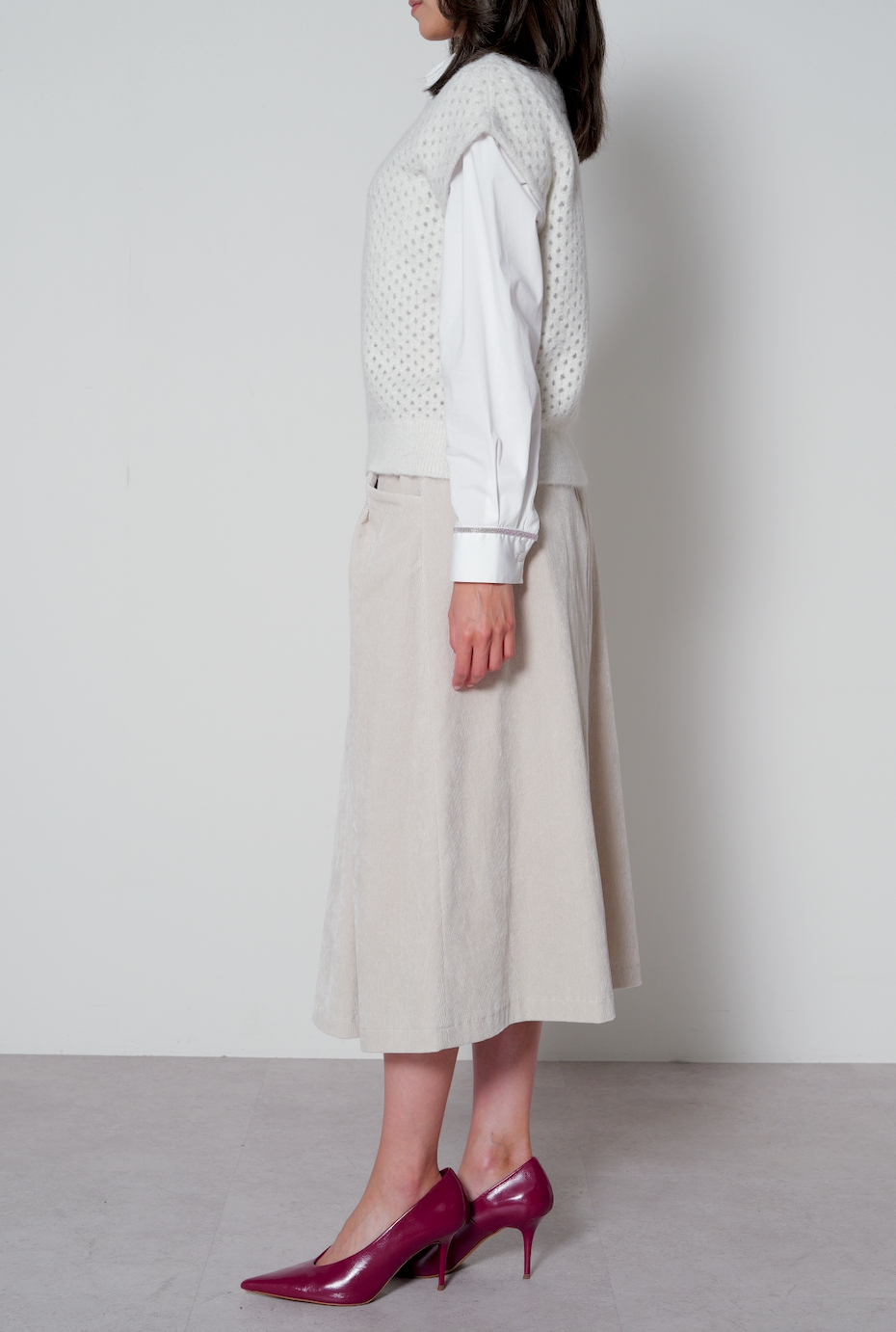 【25AW商品-25358042】アルパカ メッシュベスト