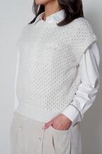 【25AW商品-25358042】アルパカ メッシュベスト