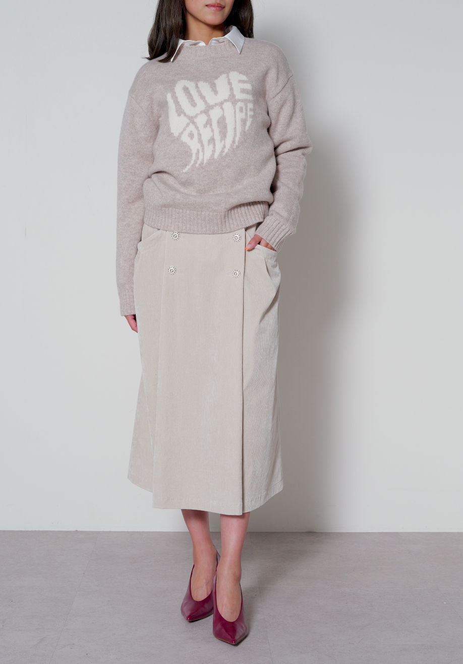 【25AW予約商品-25358063】LOVEインターシャプルオーバー