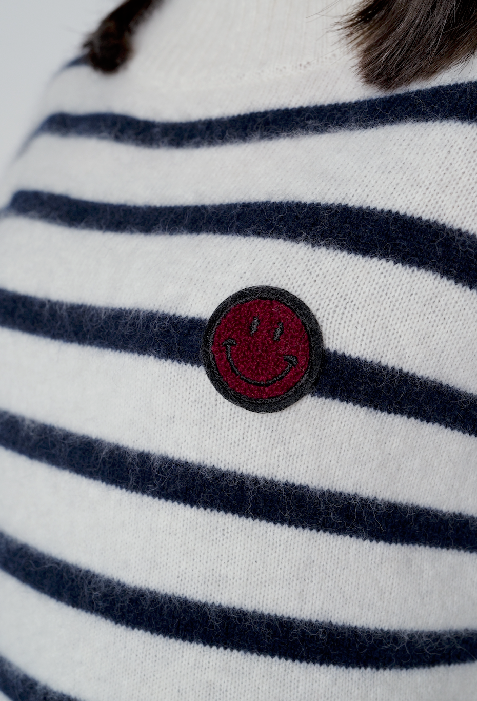 【25AW商品-25358070】ラクーン パネルボーダーチュニック丈プルオーバー