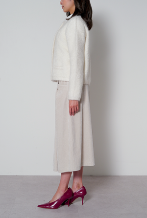 25AW商品-25358087】ループモヘアメタル釦付きニットジャケット – DUAL