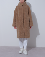 【25AW商品-25141006】カーリーECOファーハイネックコート