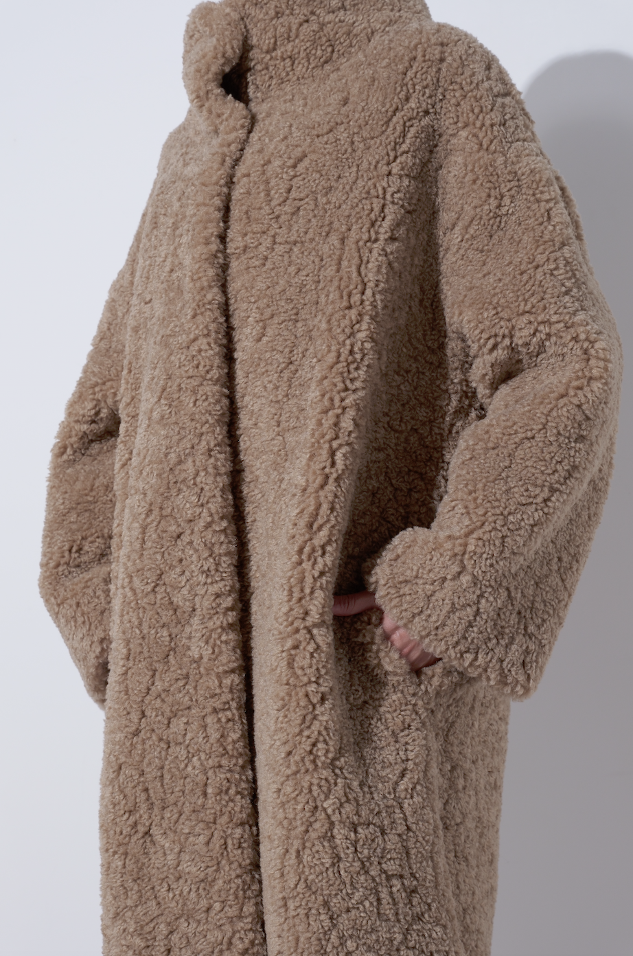 【25AW商品-25141006】カーリーECOファーハイネックコート