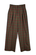 【23144009】 ウールミルドチェックワイドパンツ