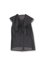 【24120032】コットンシルクローン　ラッフルブラウス