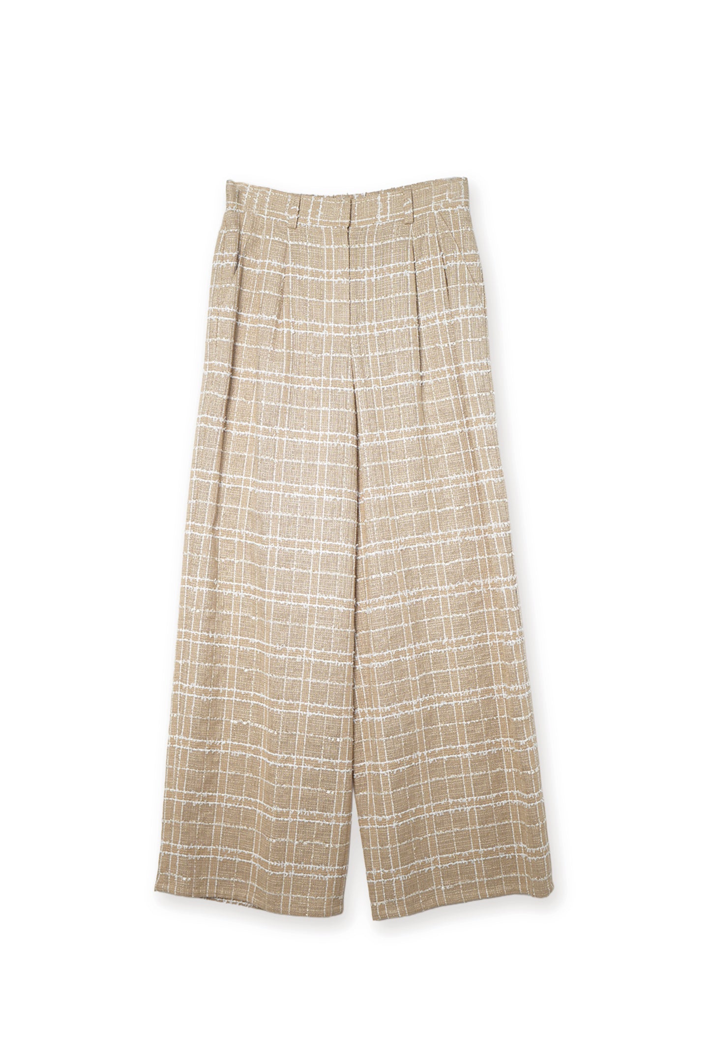 【24124011】チェックワイドパンツ