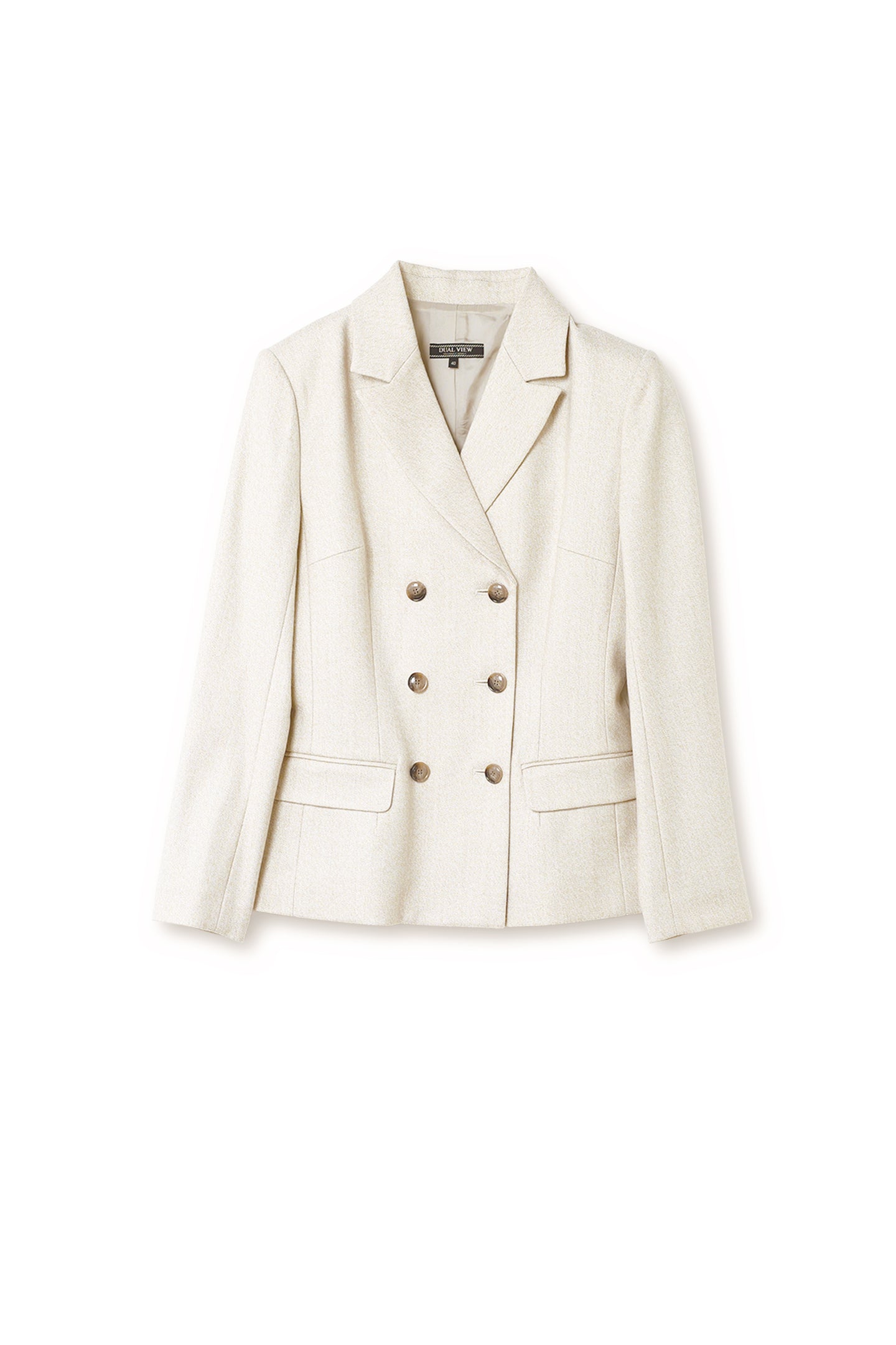 【24153013】ラメウールダブルブレストジャケット