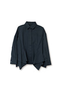 【25SS商品-25110006】イレギュラーヘムシャツブラウス