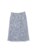【25SS商品-25112005】ブルーツィードセミタイトスカート