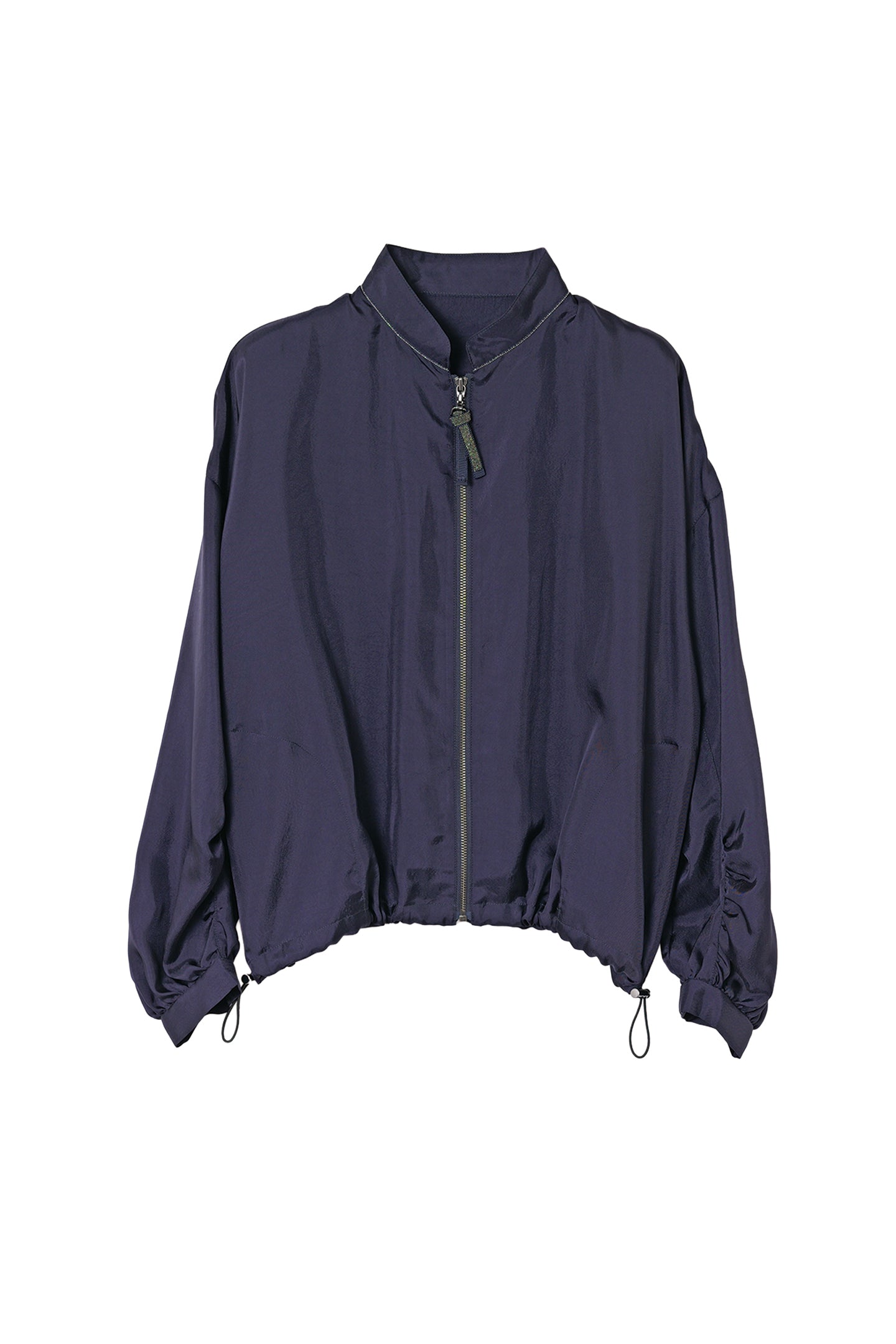 【25SS商品-25113012】ボールチェーン付きツイルブルゾン