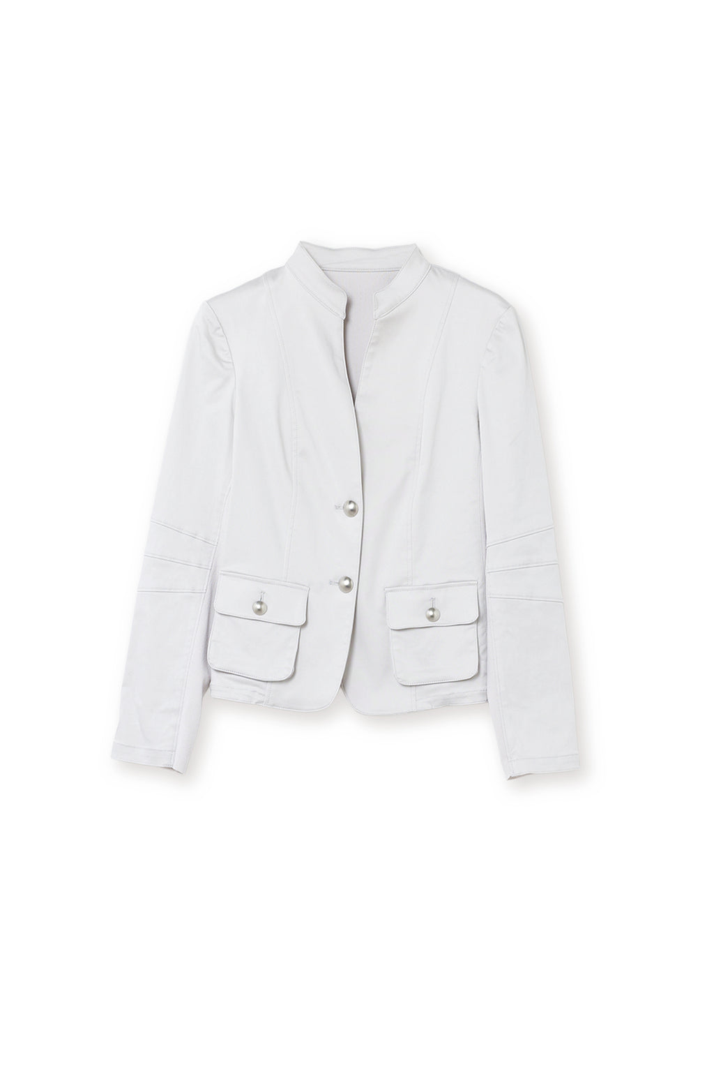 【25113015】ニットコンビネーションコットンストレッチジャケット