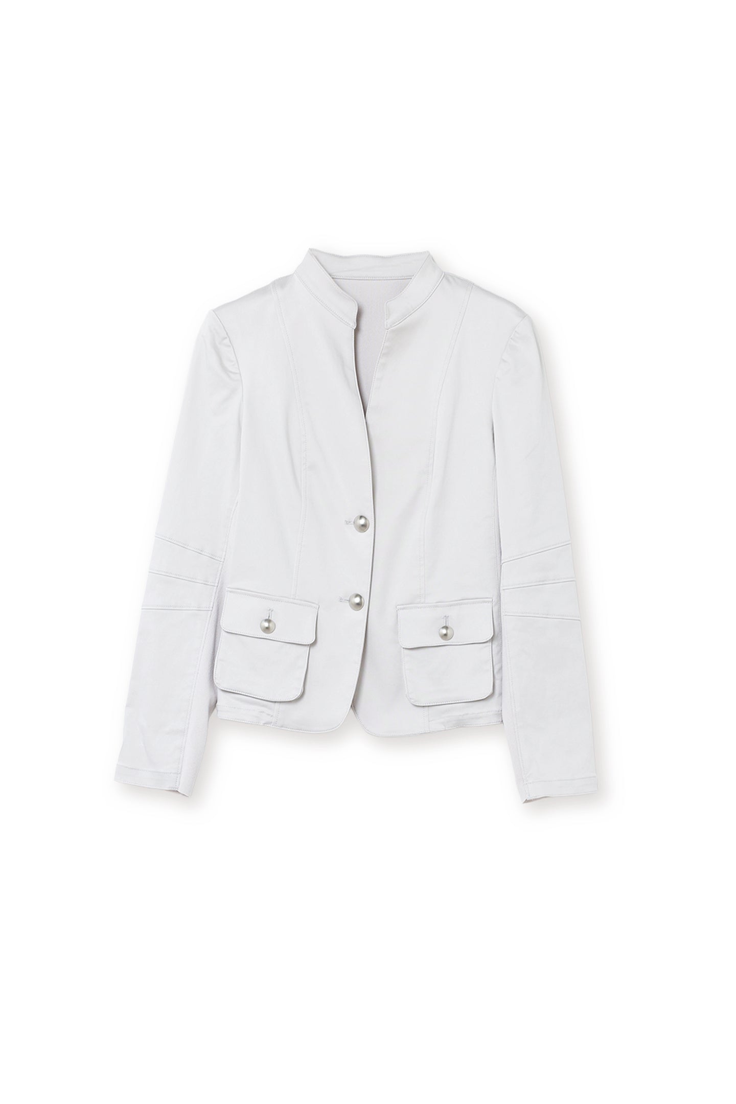 【25113015】ニットコンビネーションコットンストレッチジャケット