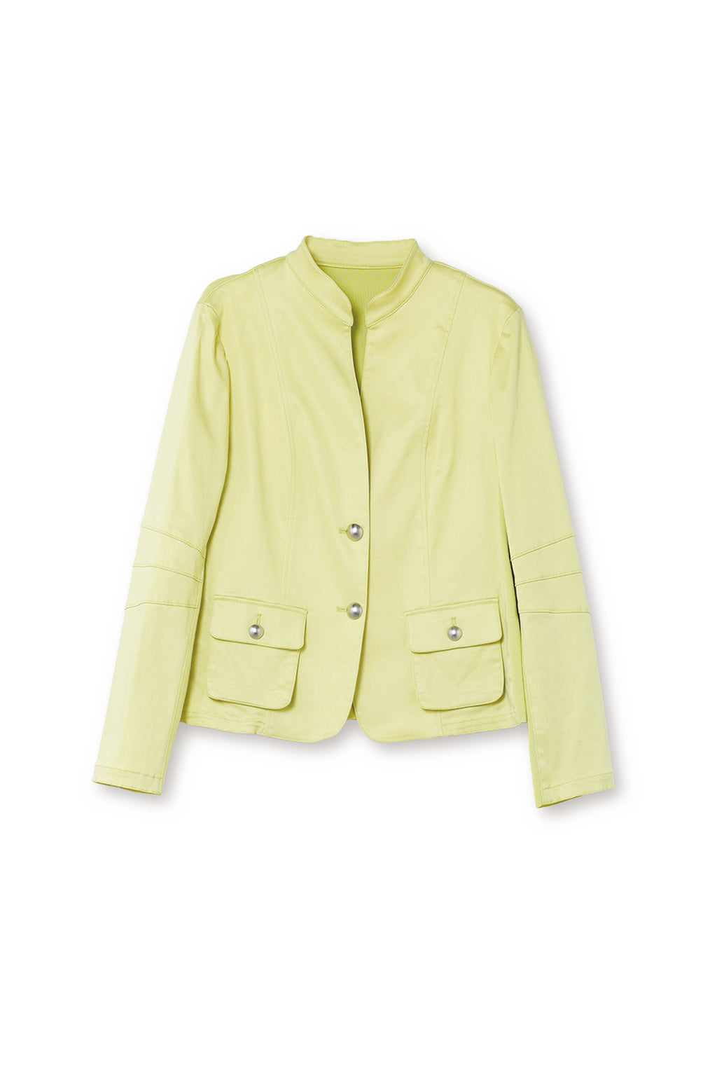 【25113015】ニットコンビネーションコットンストレッチジャケット