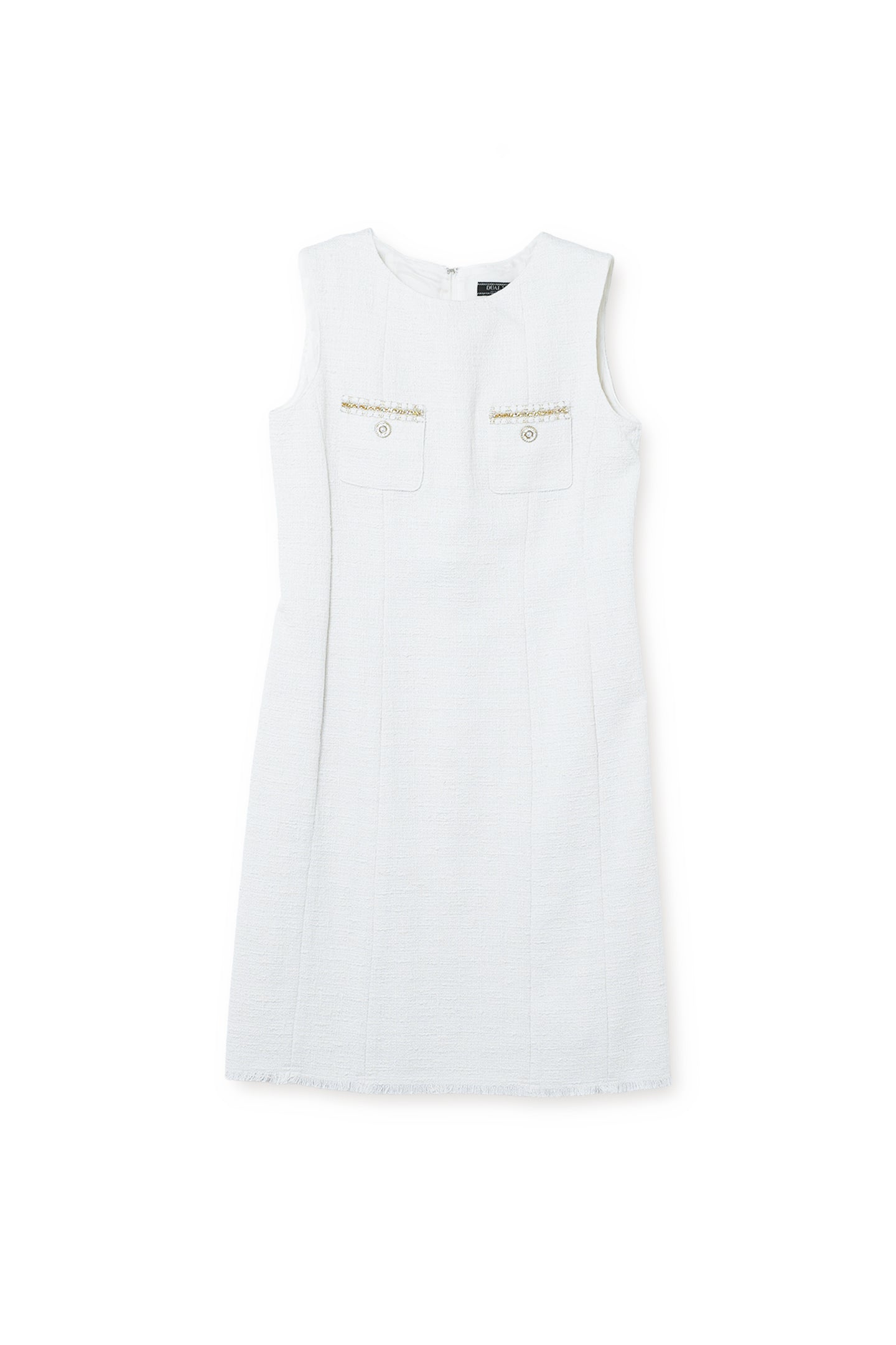 【25SS商品-25116000】ゴールドブレードツィードドレス