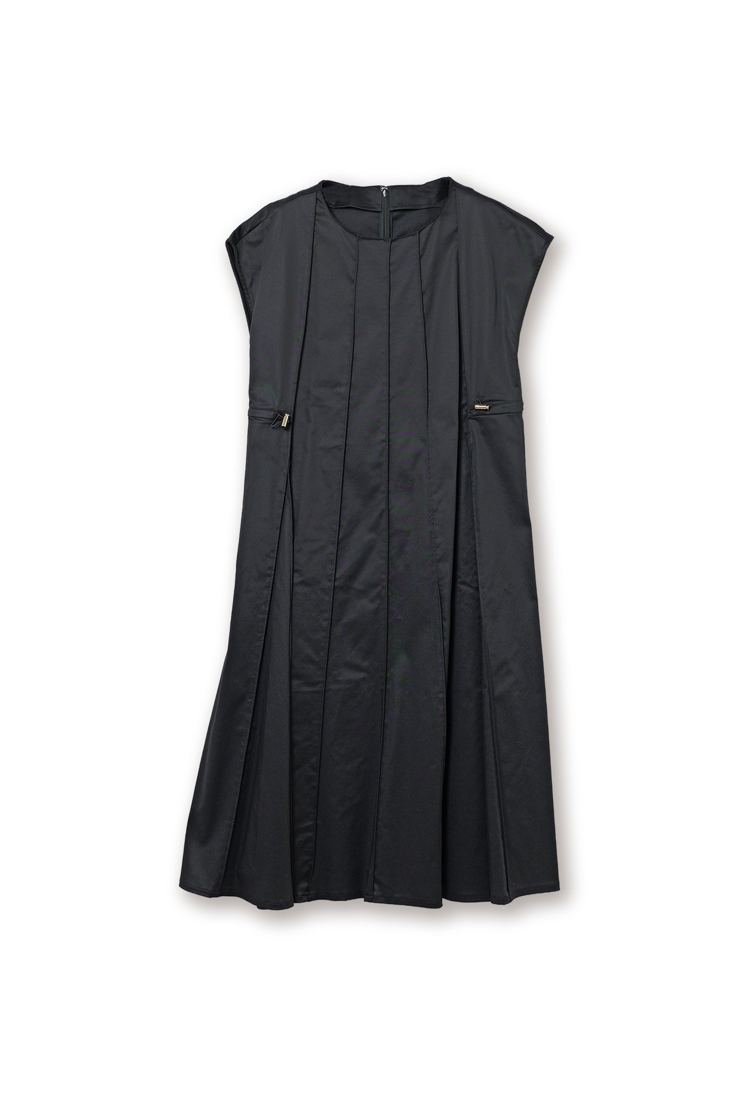 【25116012】テンセルコットンストレッチピンタックドレス