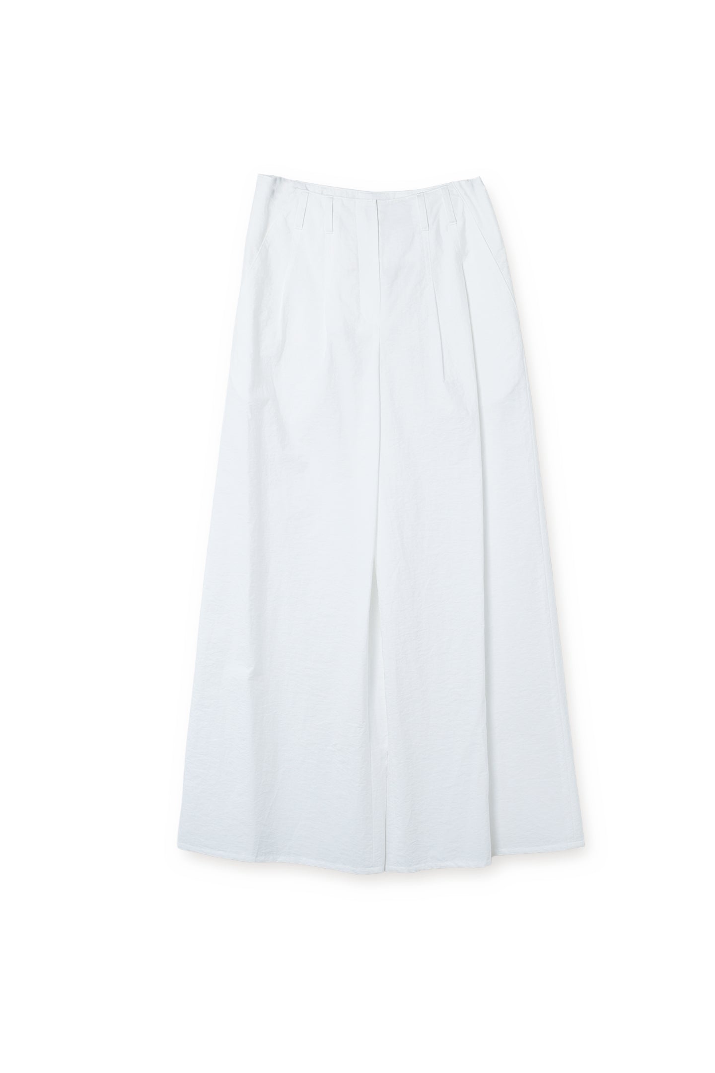 【25124014】ドライコットンナイロンワイドパンツ