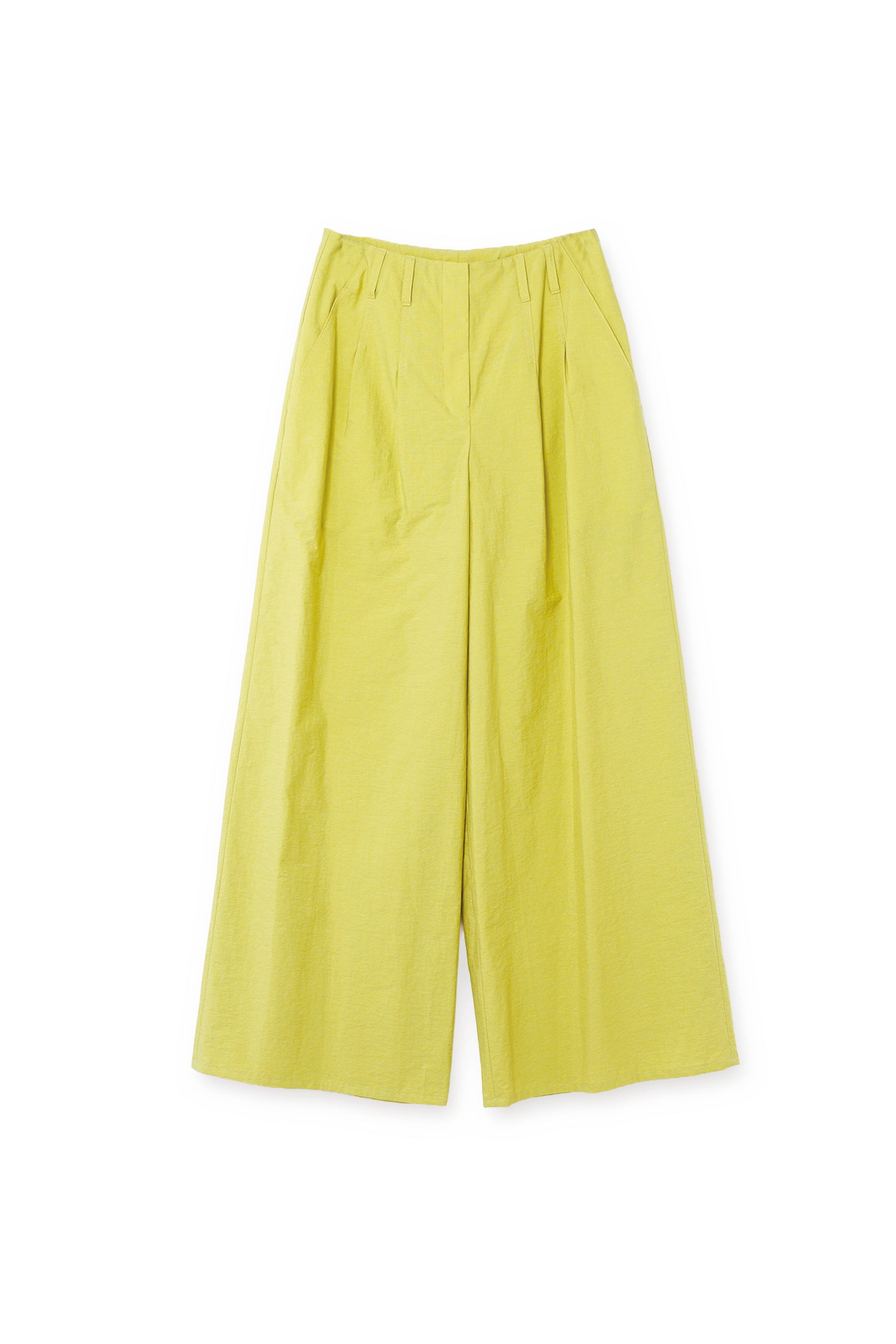 【25124014】ドライコットンナイロンワイドパンツ