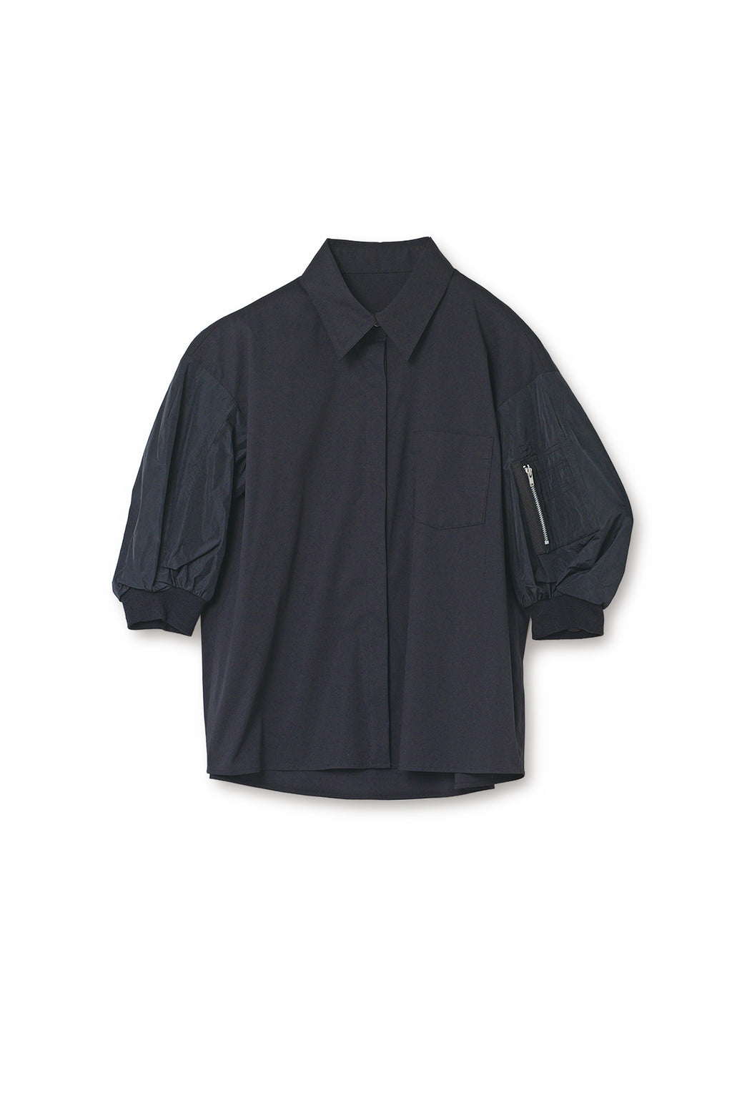【25140001】タフタパフスリーブシャツ