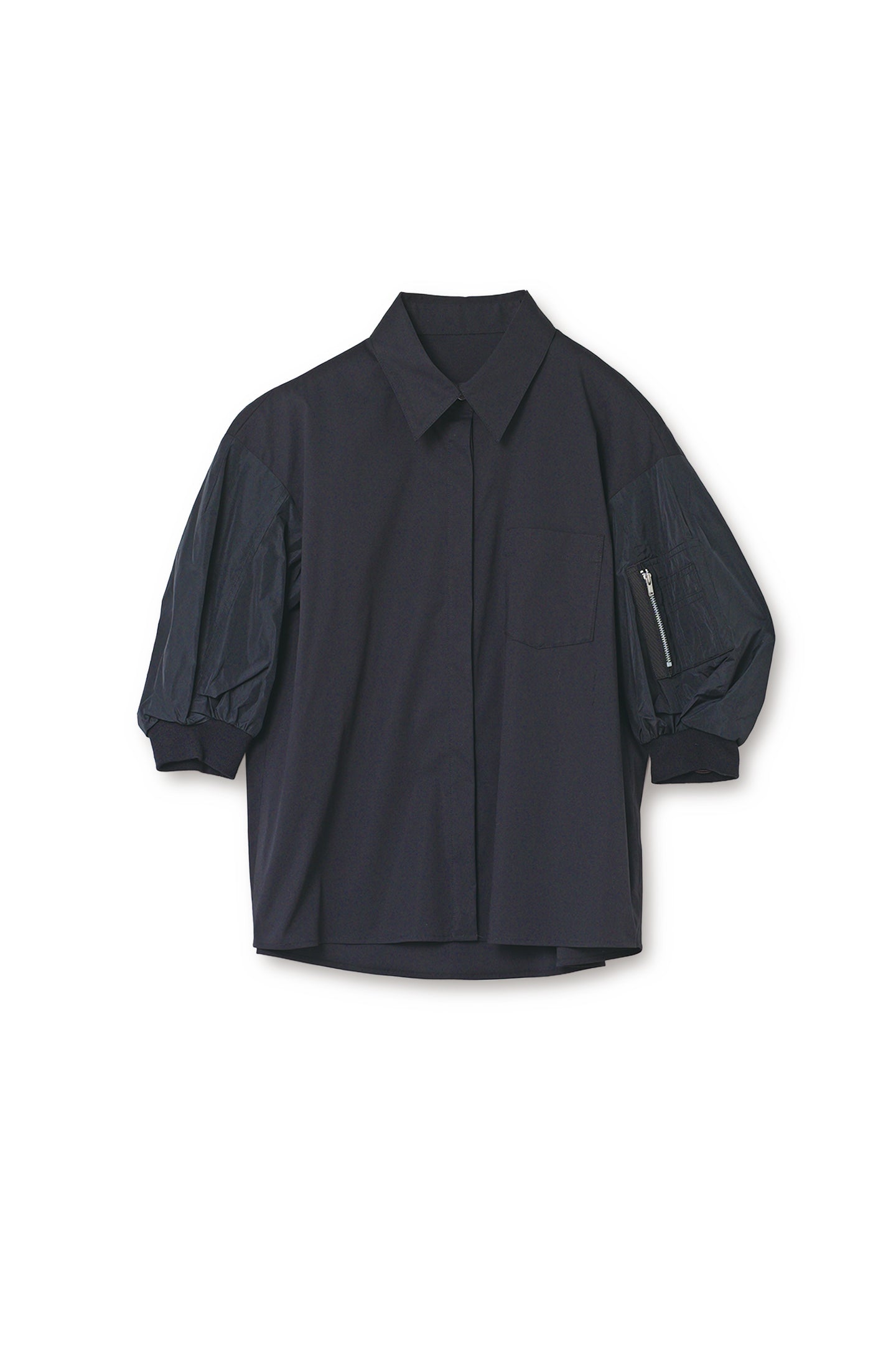 【25140001】タフタパフスリーブシャツ