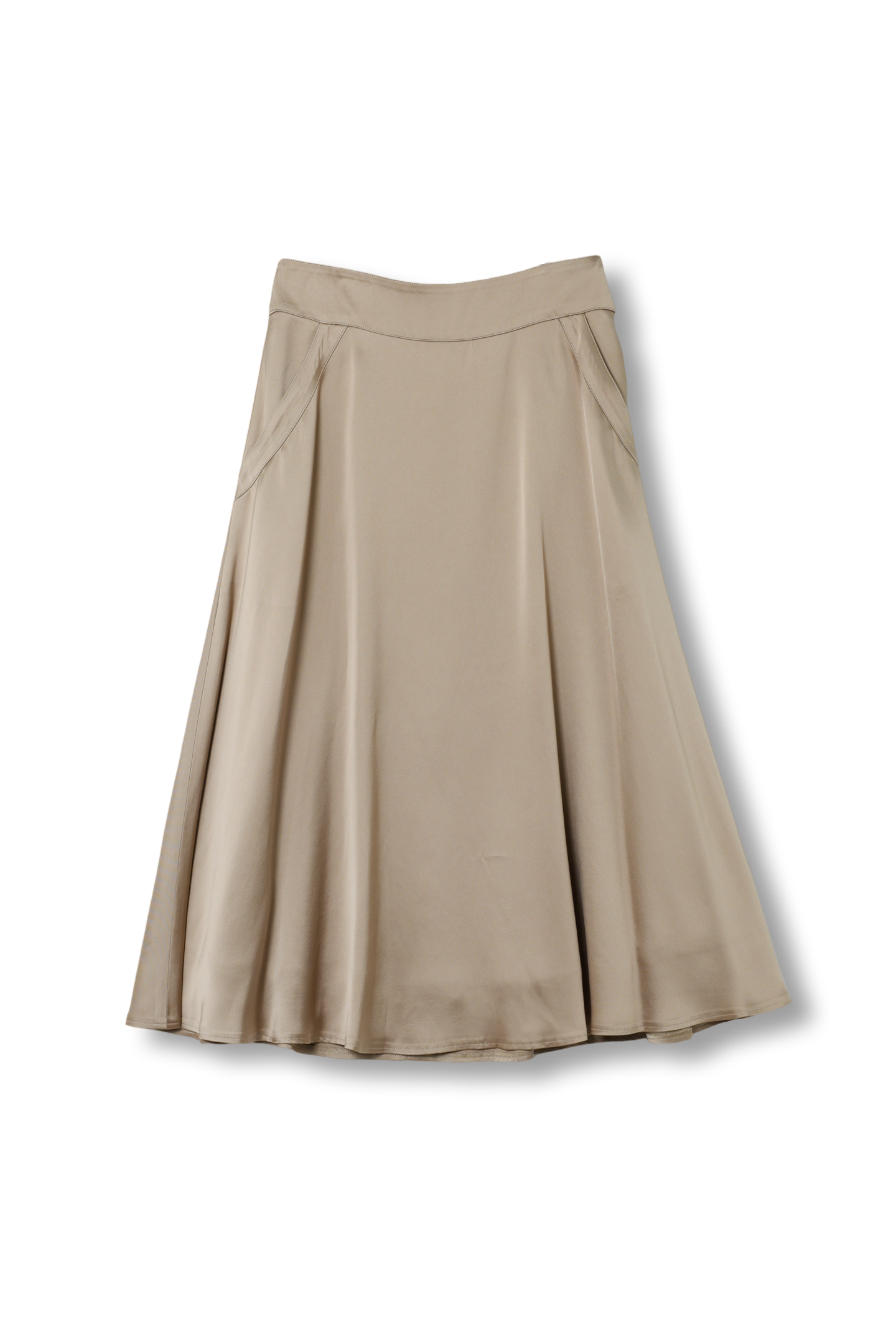 【25142002】サテンフレアースカート