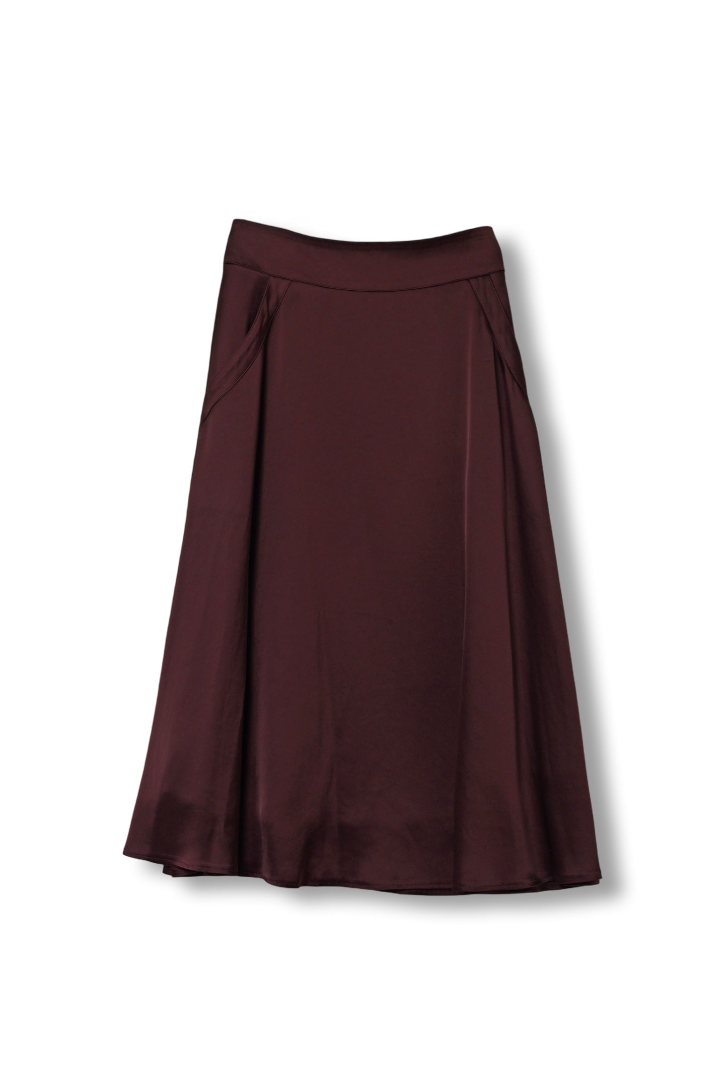 【25142002】サテンフレアースカート