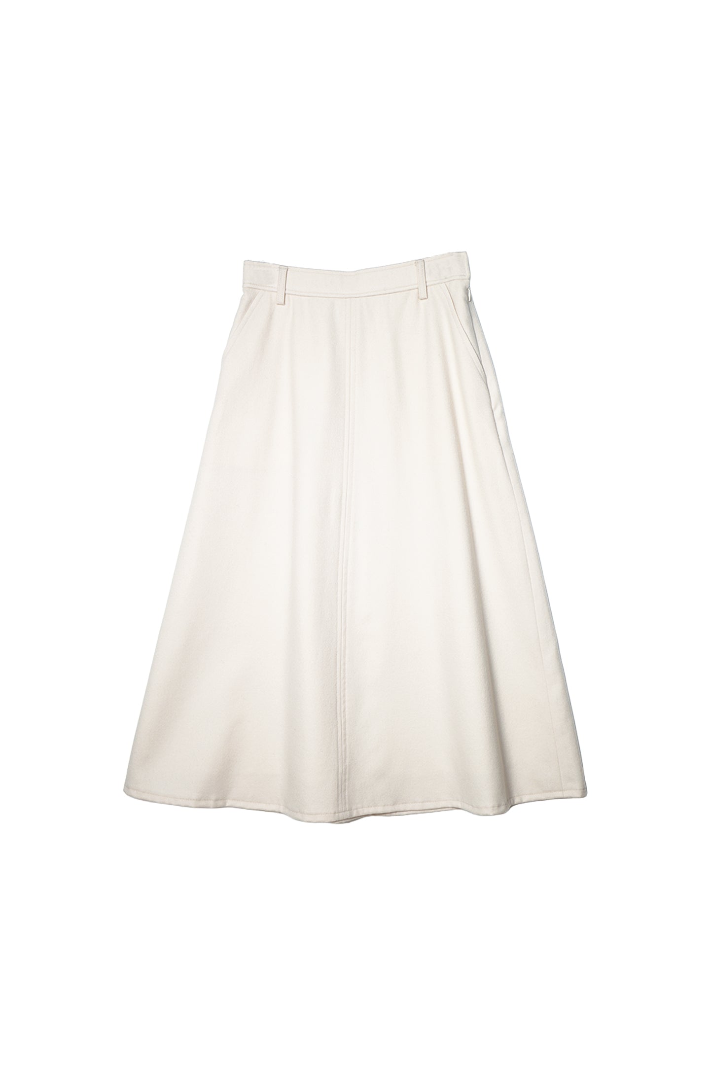 【25142014】強圧縮フラノセミフレアースカート