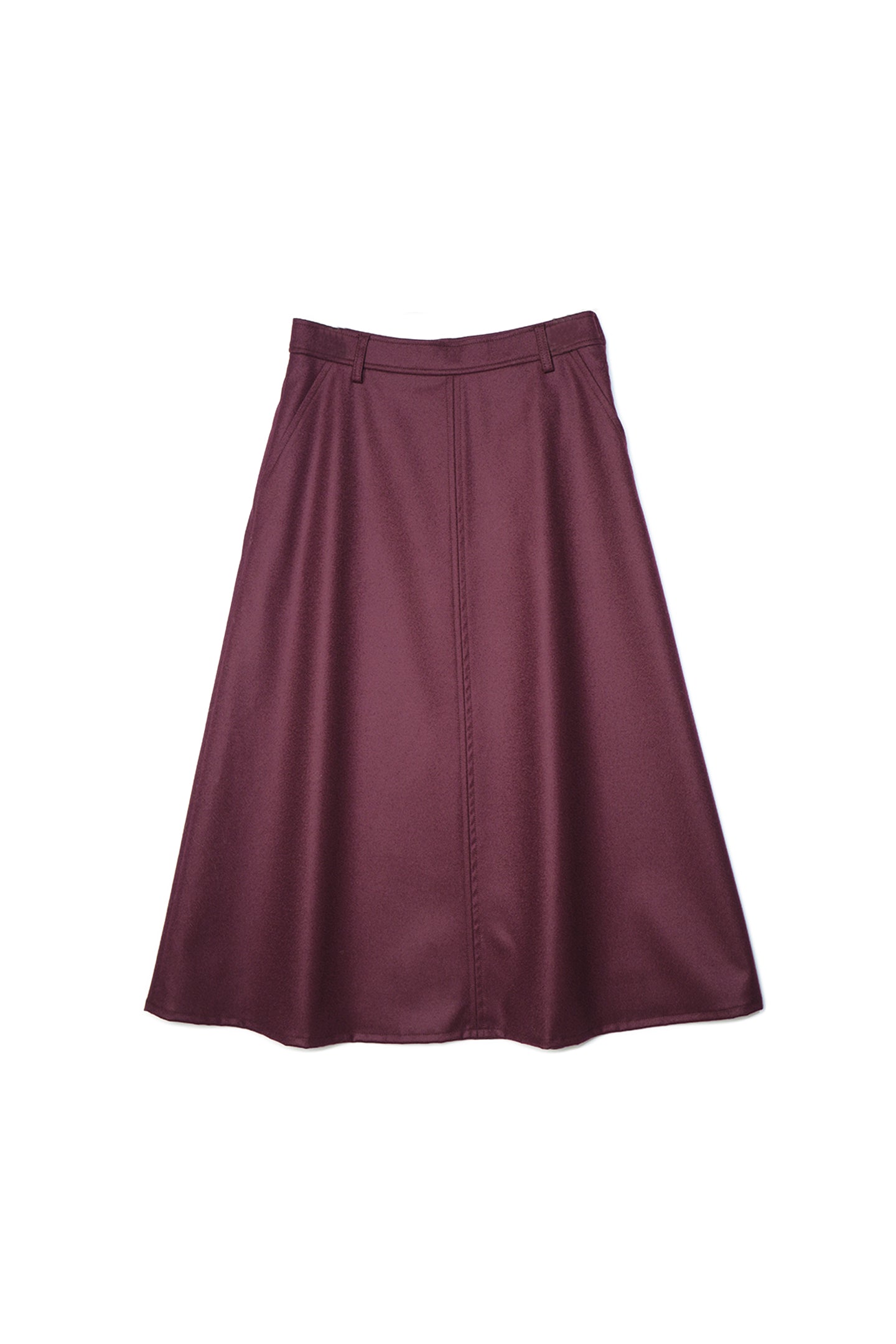 【25142014】強圧縮フラノセミフレアースカート