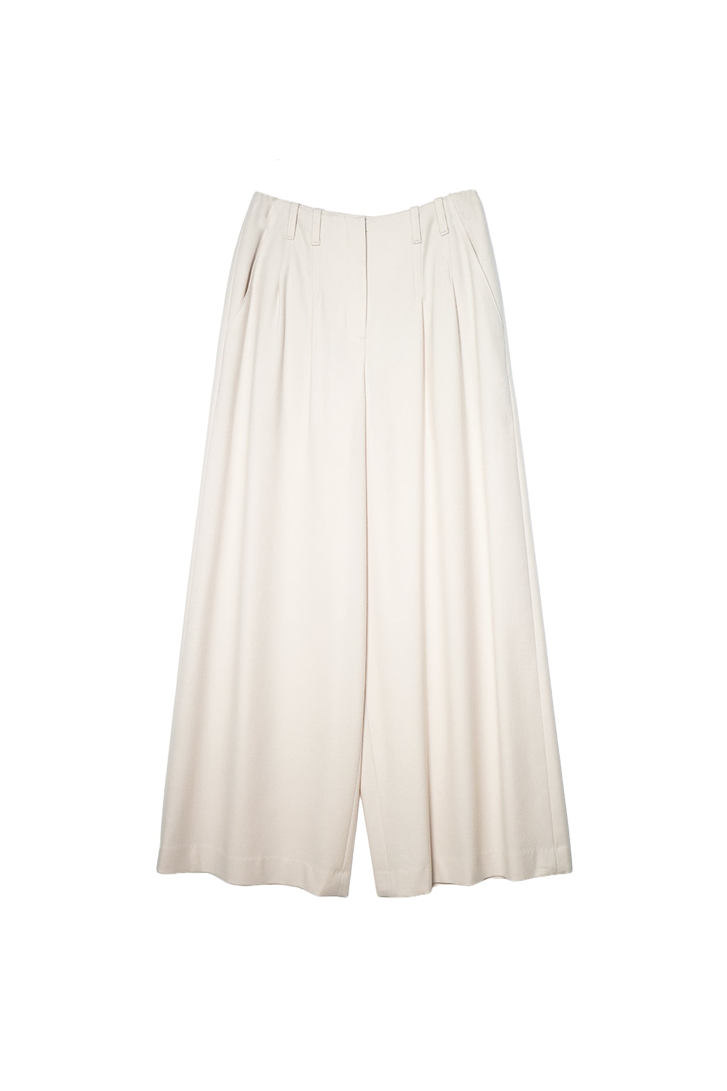 【25144006】強圧縮フラノワイドパンツ