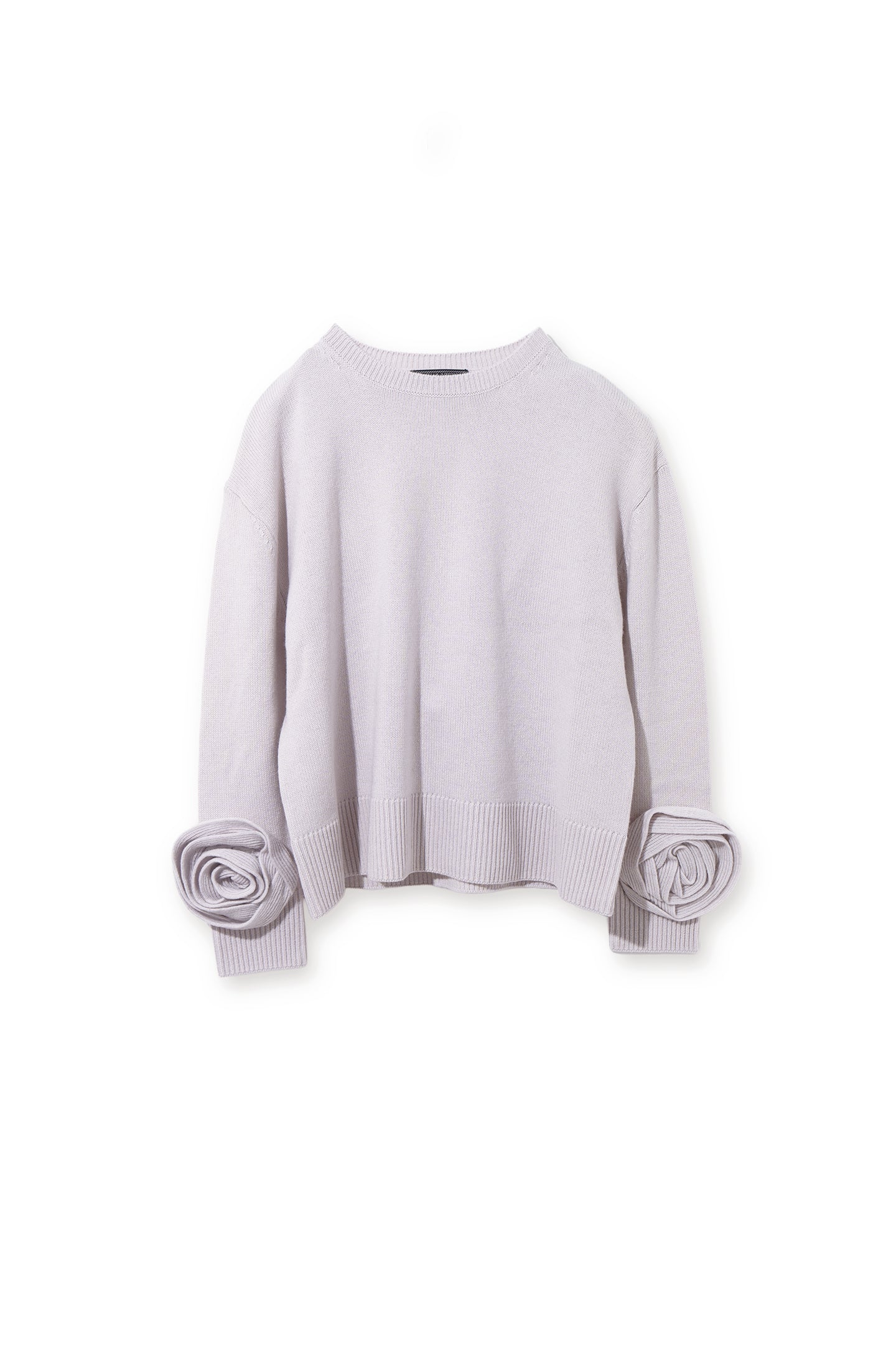 【25358075】フラワーモチーフスリーブプルオーバー