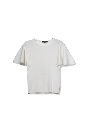 【24SS商品-24318008】フレアーハーフスリーブプルオーバー