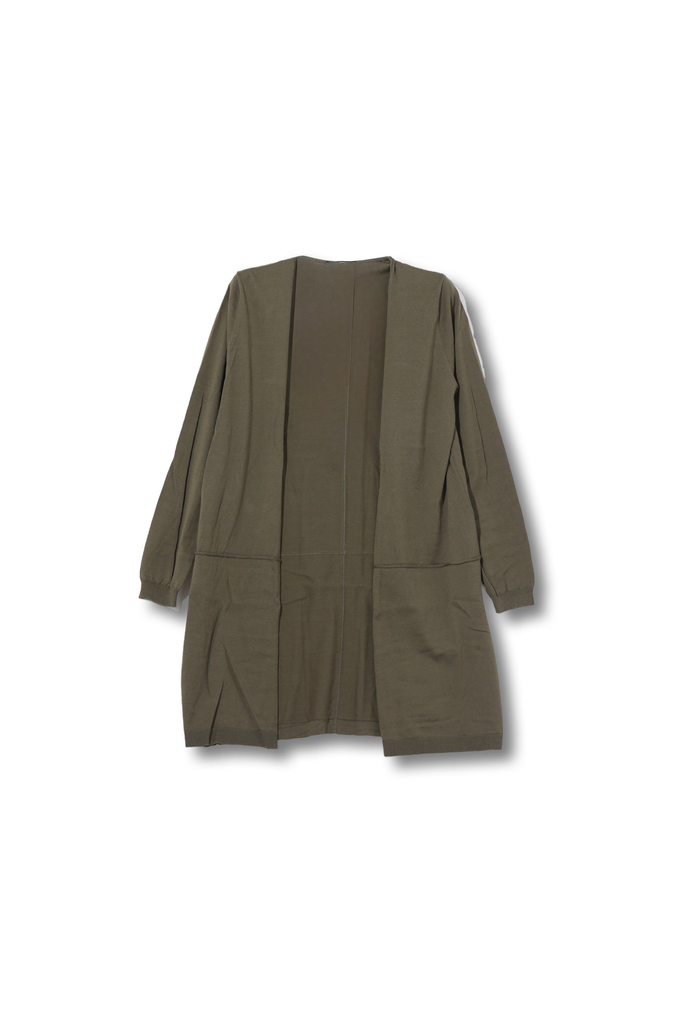 【24SS 商品】綿シルク切替トッパーカーディガン