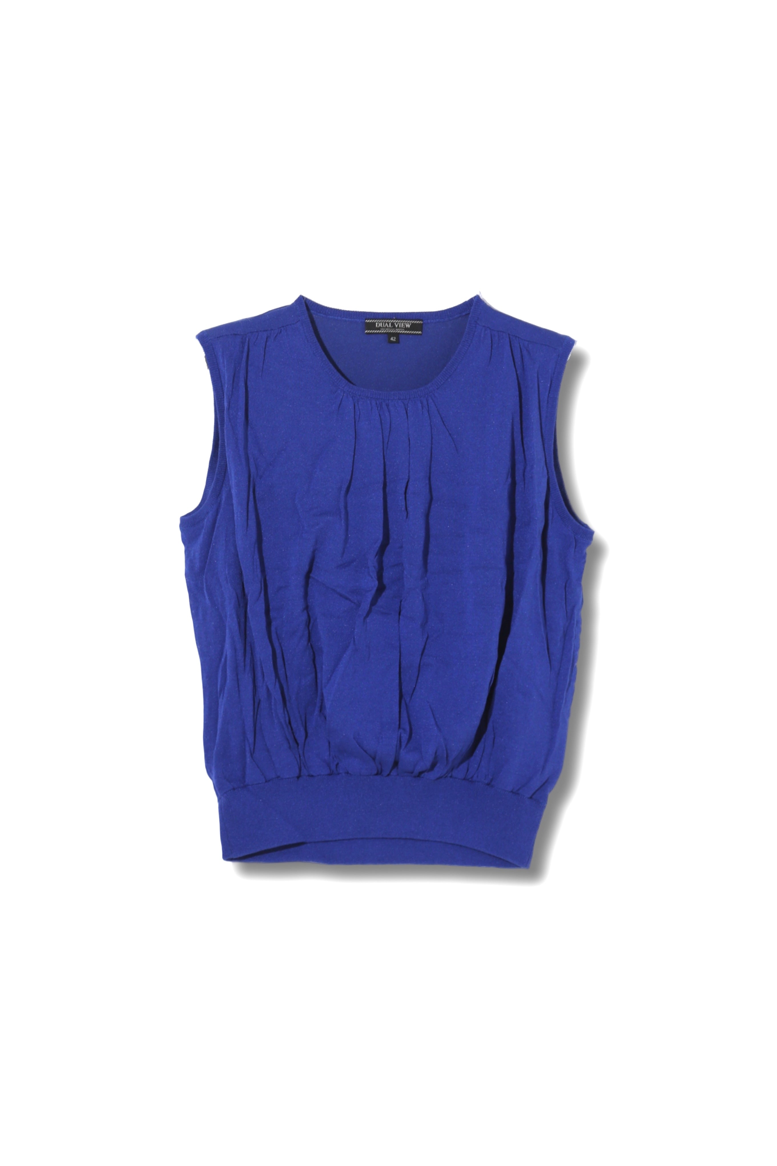 【993398002】ギャザーニットタンクトップ