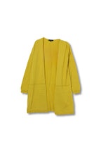 【24318014】綿シルク切替トッパーカーディガン