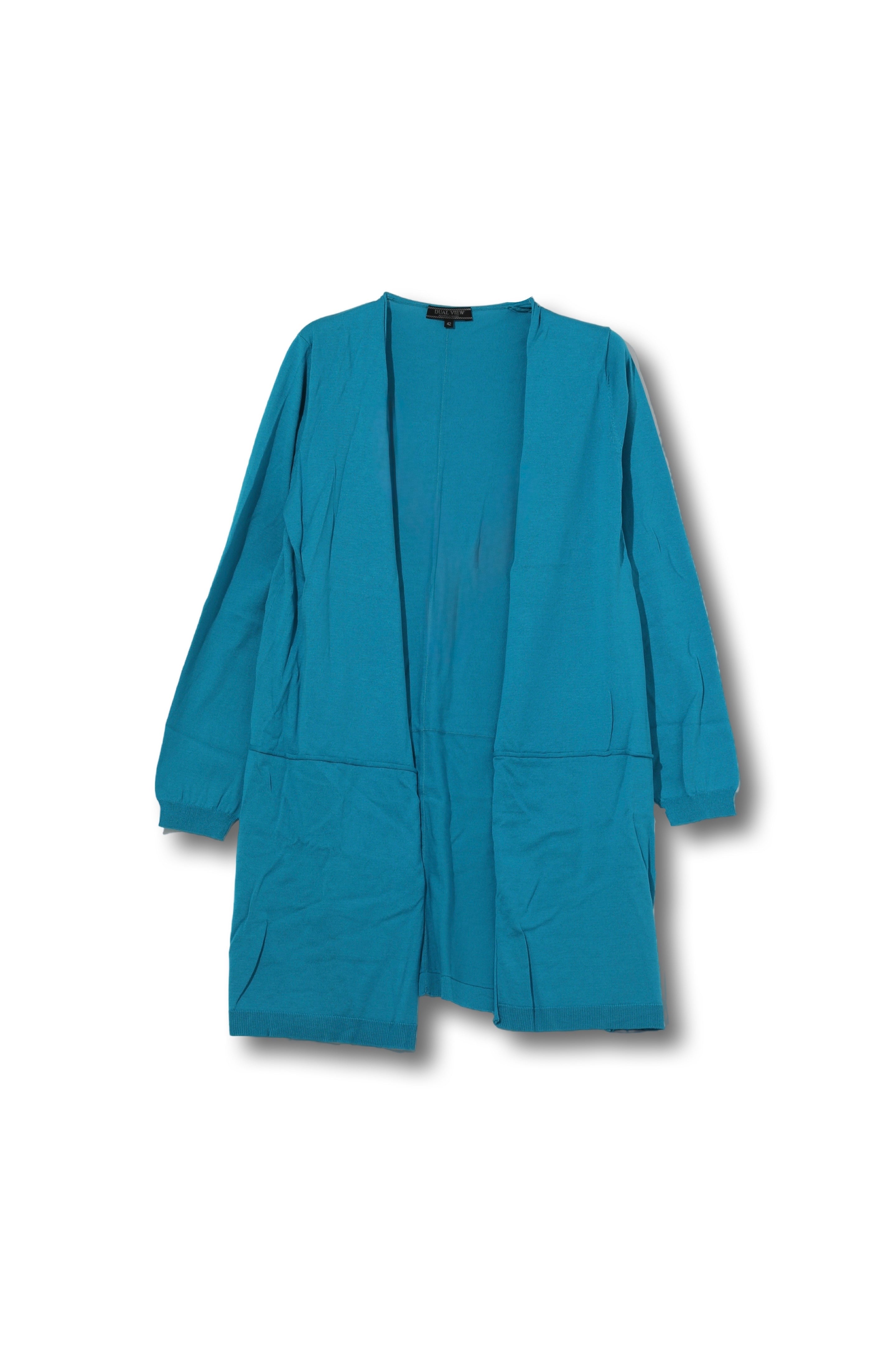 【24318014】綿シルク切替トッパーカーディガン