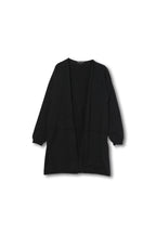 【24318014】綿シルク切替トッパーカーディガン