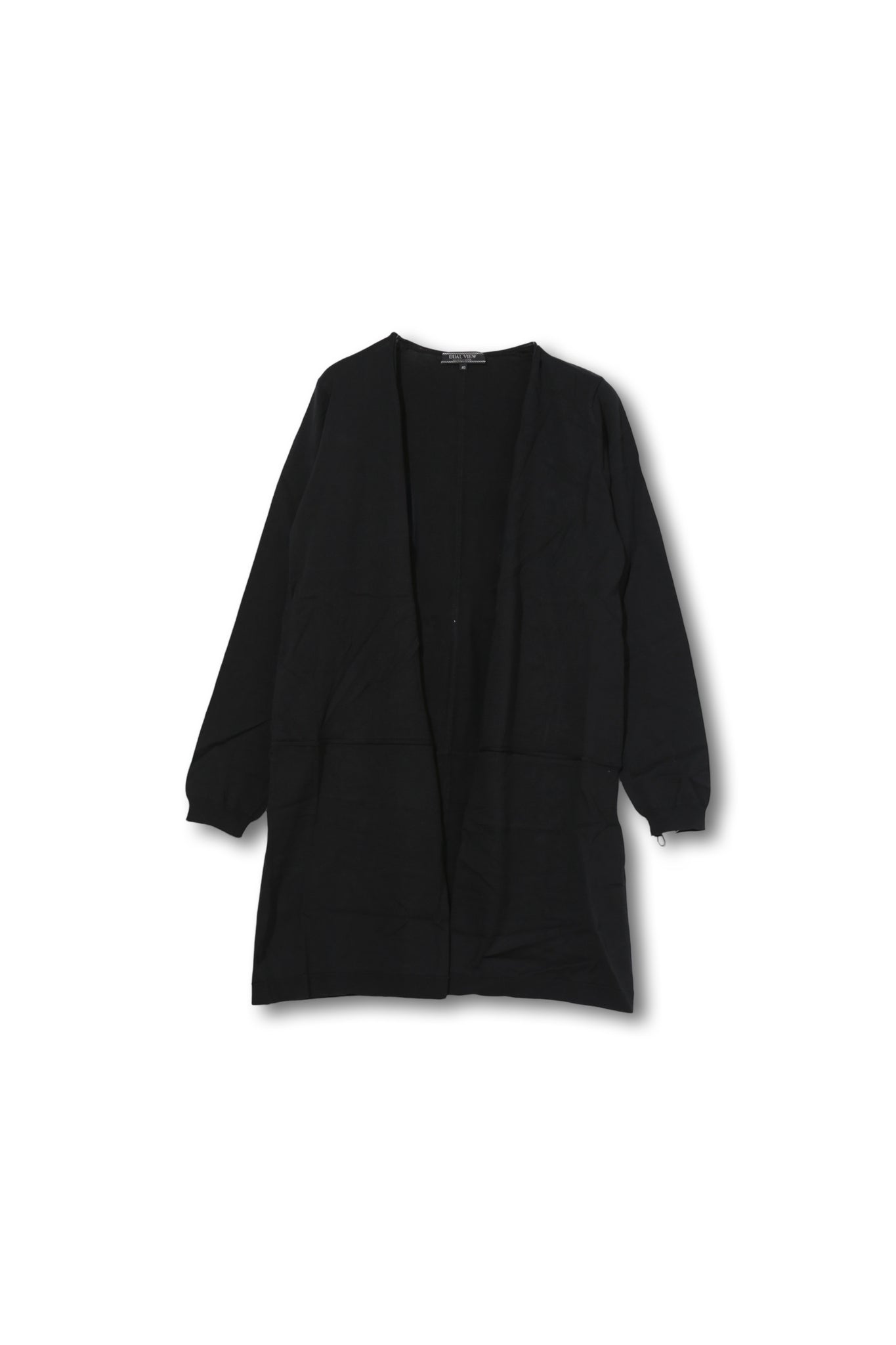 【24SS 商品】綿シルク切替トッパーカーディガン